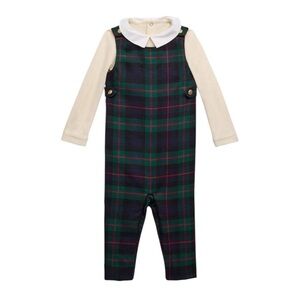 Ralph Lauren Wool Plaid Sleeveless Jumpsuit